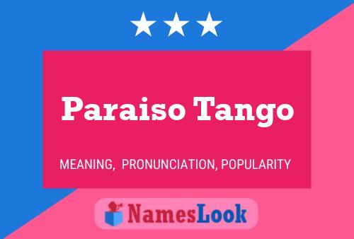 ملصق اسم Paraiso Tango