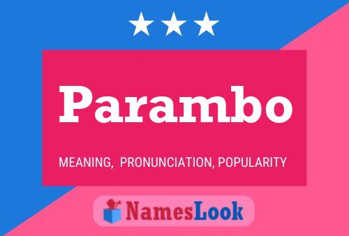 ملصق اسم Parambo