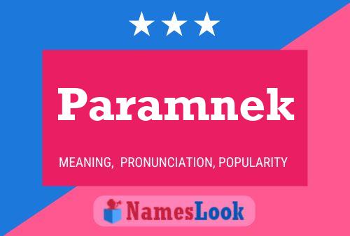 ملصق اسم Paramnek