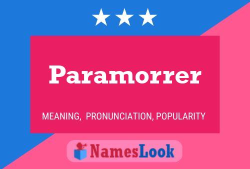 ملصق اسم Paramorrer