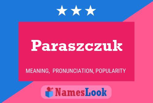 ملصق اسم Paraszczuk