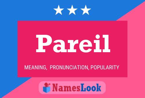 ملصق اسم Pareil