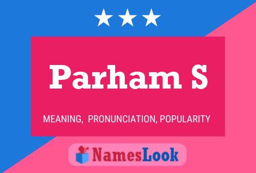 ملصق اسم Parham S