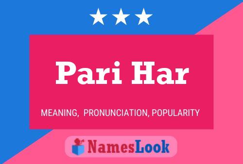 ملصق اسم Pari Har