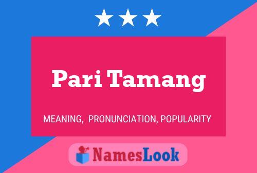 ملصق اسم Pari Tamang