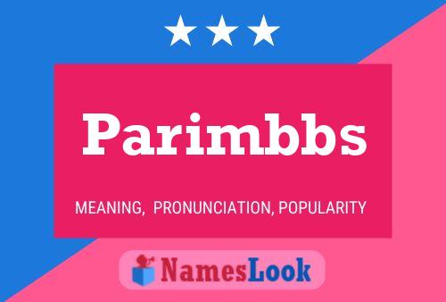 ملصق اسم Parimbbs