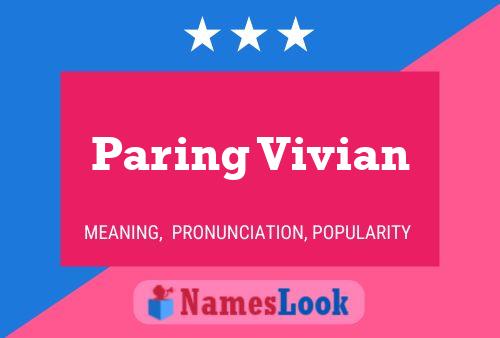 ملصق اسم Paring Vivian