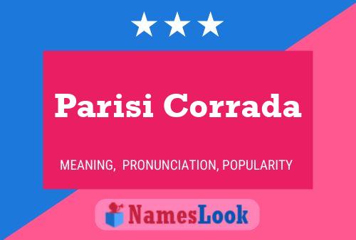 ملصق اسم Parisi Corrada