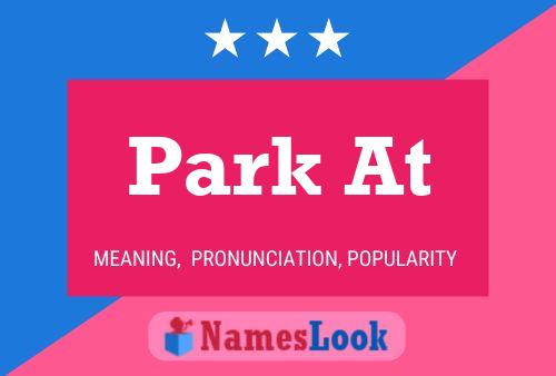 ملصق اسم Park At