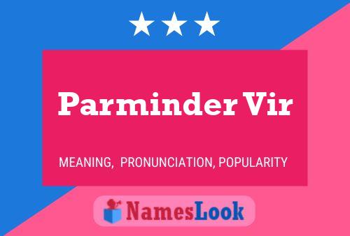 ملصق اسم Parminder Vir