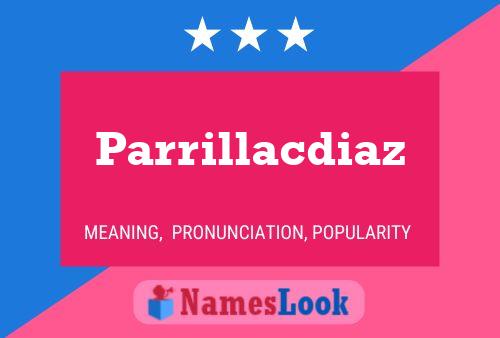 ملصق اسم Parrillacdiaz