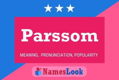 ملصق اسم Parssom