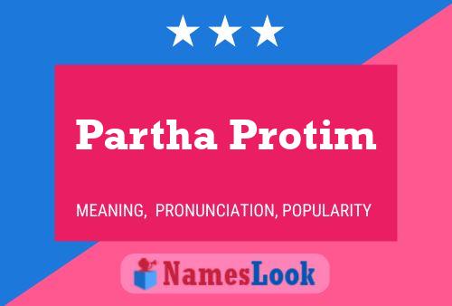 ملصق اسم Partha Protim