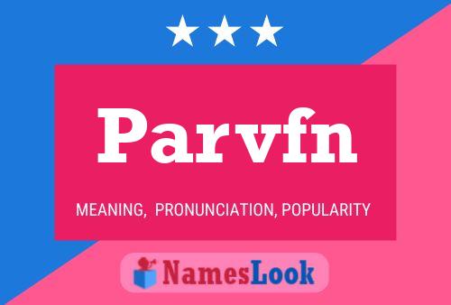 ملصق اسم Parvfn