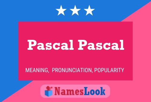 ملصق اسم Pascal Pascal