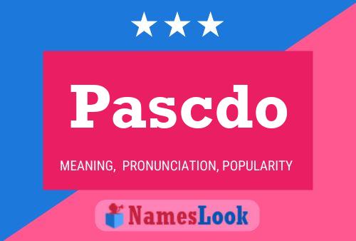 ملصق اسم Pascdo