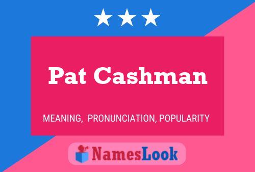 ملصق اسم Pat Cashman