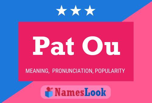 ملصق اسم Pat Ou