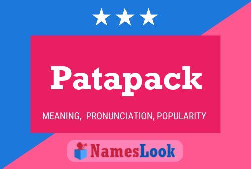 ملصق اسم Patapack