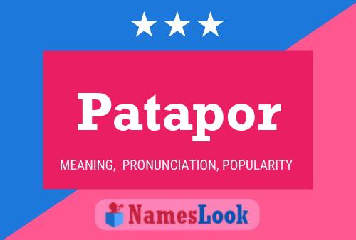 ملصق اسم Patapor