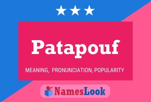 ملصق اسم Patapouf