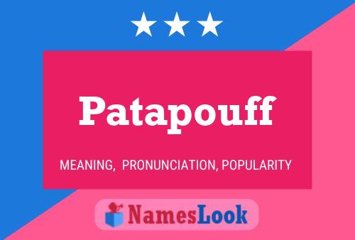 ملصق اسم Patapouff