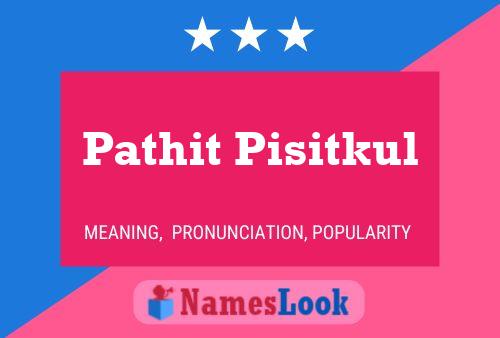 ملصق اسم Pathit Pisitkul