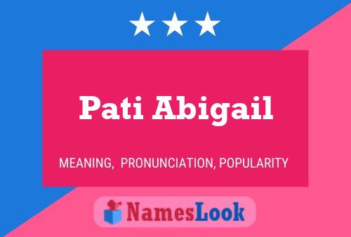 ملصق اسم Pati Abigail