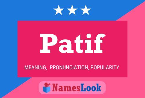 ملصق اسم Patif