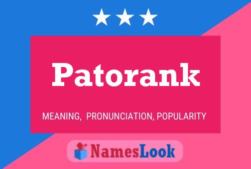 ملصق اسم Patorank