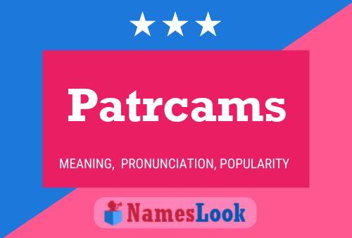 ملصق اسم Patrcams