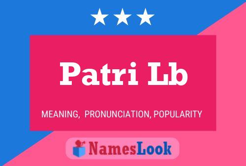 ملصق اسم Patri Lb