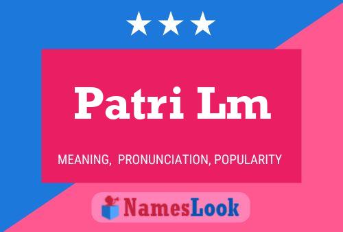 ملصق اسم Patri Lm