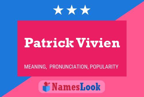 ملصق اسم Patrick Vivien