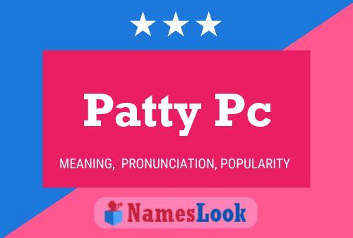 ملصق اسم Patty Pc