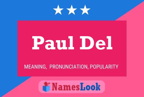 ملصق اسم Paul Del