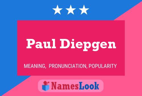 ملصق اسم Paul Diepgen