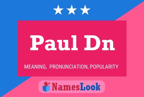 ملصق اسم Paul Dn