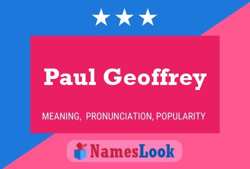 ملصق اسم Paul Geoffrey