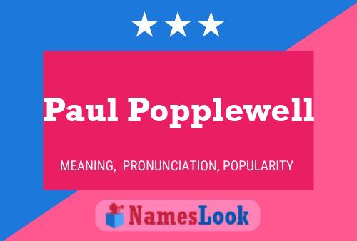 ملصق اسم Paul Popplewell