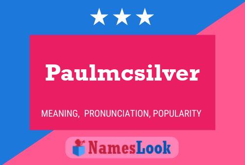 ملصق اسم Paulmcsilver