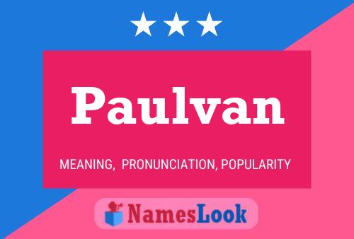 ملصق اسم Paulvan