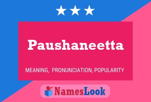 ملصق اسم Paushaneetta