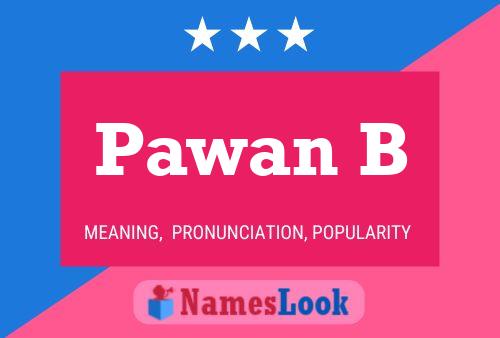 ملصق اسم Pawan B