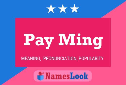 ملصق اسم Pay Ming