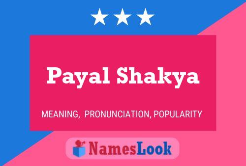 ملصق اسم Payal Shakya