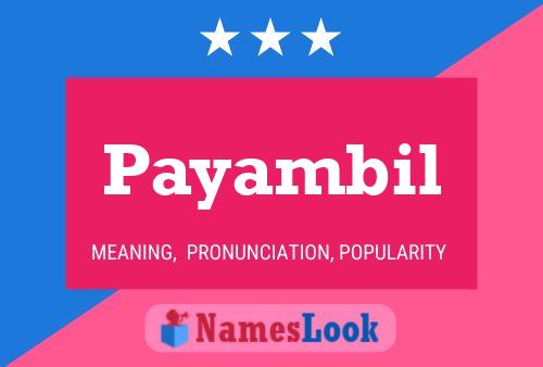 ملصق اسم Payambil