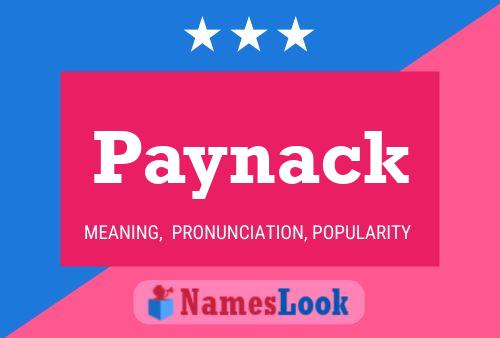 ملصق اسم Paynack