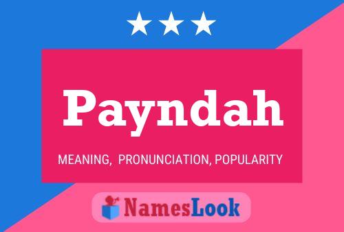 ملصق اسم Payndah