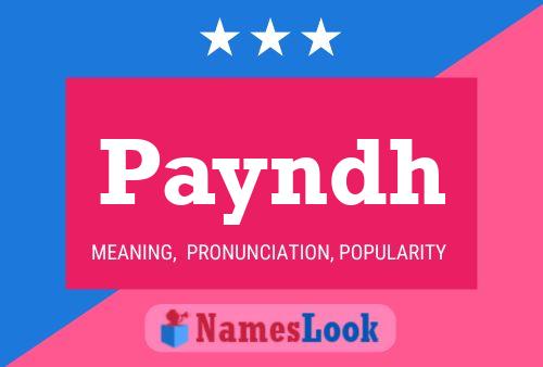 ملصق اسم Payndh